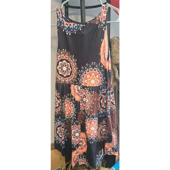 Women's Kafilc Dress, Small, Black & Orange - Picture 3 of 3